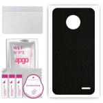 apgo Protective Skin Sticker for the back compatible with Motorola Moto E4 Plus, Wrap Film, Foil, Vinyl - Pattern Matrix