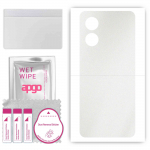 apgo Protective Skin Sticker for the back compatible with Oppo A97 5G, Wrap Film, Foil, Vinyl - Pattern Matte Transparent