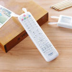 Silikoonist teleri kaugjuhtimispuldi kate Helendav &otilde;hukonditsioneeri tolmukaitse hoiuruum Small transparent rabbit