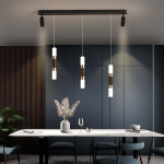 Pika ribaga l&uuml;hter Moodne minimalistlik LED-valgustiga minimalistlik s&ouml;&ouml;gitoa l&uuml;hter