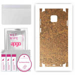 apgo Kaitsev nahakleebis tagak&uuml;ljele ja k&uuml;lgedele, mis &uuml;hildub Xiaomi Redmi Note 9S-ga, t&auml;iskile, foolium, vin&uuml;&uuml;l &ndash; mustriga roostes vask