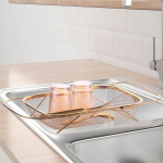 over The Sink Strainer Basket, Fruits and Vegetables Drain Sponge Drying Rack Extendable