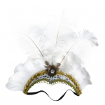 Naiste litrid kivist sulgedest peapael, Halloweeni tantsupeo peakate