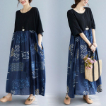 2021. aasta suures suuruses suvekleit Naiste vintage Vestidos, &uuml;lisuur 5XL 6XL pikk kleit, linane vabaaja lillemustriga kleidid One Size must