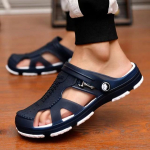 Meeste pl&auml;tud rannapl&auml;tud sandaalid suvised vabaaja meeste jaoks madalad libisemiskindlad sussid kingad sandalias zapatos hombre 45 brown
