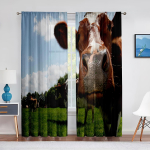 Piimalehma Karjamaa Heinamaa Murumaa T&uuml;llkardinad elutuppa Magamistoa Kaunistused L&auml;bipaistvad Voile Akknakardinad Peokardinad 1 PCS W100XH250cm&Grommet Top gray