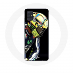 Coque pour Samsung Galaxy A71 Valentino Rossi pilote de vitesse moto