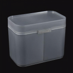 Vatipadjad tampooni k&uuml;&uuml;nelapid Meigipintslid Korraldaja hoiukarbi hoidik mahuti &uuml;mbris s&otilde;ltumatu kahekambriline