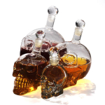 Crystal Head viinapudel Skull Head pudelid Creative gooti veini klaaspudel kraaniga 125ml
