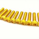 4 paari v&auml;rvilist universaalset 6 mm v&otilde;idus&otilde;idu motokrossi osade komplekti, pinnakattega rattamoodustis Moto kinnitusmutrid, poldid, tarvikud, mootorratta kruvi 4 pairs punane