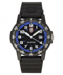 Luminox Leatherback SEA Turtle Giant pol&uuml;uretaanist rihm must ja sinine sihverplaat &Scaron;veitsi kvarts XS.0324 100M meeste k&auml;ekell must