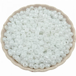 Loominguline 4 mm ehete valmistamine 100 tk kommikreemi v&auml;rvi n&auml;put&ouml;&ouml; tarvikud Meisterdatud &uuml;mmarguse auguga helmeste seemnehelmed DIY helmed K&auml;sitsi valmistatud T&scaron;ehhi klaas 4mm 100Pcs mitmev&auml;rviline