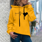 Naiste moe vabaajaprinteriga kapuutsiga dressipluus lahtised sporditopsid Pullover S roosa