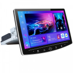 10,1 tolline P&ouml;&ouml;ratav Auto Raadio Nupu Nupp Android Auto Rakenda Carplay DVD Multimeediam&auml;ngija Auto Stereo GPS QLED Universaalne 1 DIN 8-core 4+64
