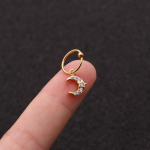 Kuum m&uuml;&uuml;dav kristall 1 tk k&otilde;hre spiraal ehe augustamine naba s&otilde;rmus k&otilde;rvar&otilde;ngas r&otilde;ngad Tragus Gorgeous