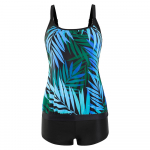 Naiste Suvine Camisole Tankini-stiilis Bokser &Uuml;heosaline Ujumistrikoo Trendikas Moeprint Seksikas Bikiinikomplekt Ujumistrikoo Kaheosaline S-6XL S