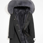 Suur karusnahast kraega sulejope Meeste talvine paks puuvillane jakk Tavaline kapuutsiga v&auml;lisr&otilde;ivad karusnahast jope Parka 5XL