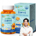 Nutri D Day Baby & Kids Omega 3 Chewable Nutrient, 45 tablets, 1 unit,Korean health food