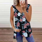 Naiste suvine kameeliatr&uuml;kiga vabaaja topp varrukateta lukuga V-kaelusega XS roheline