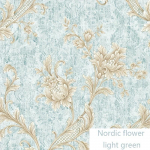 1 rullne isekleepuv p&otilde;hjamaise lillega tapeet, valmistatud lausriidest keskkonnas&otilde;bralikust materjalist, niiskuskindel ja kerge