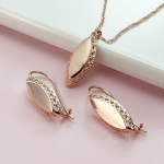 SIMJOO Fashion Gloss Hollow Out High Class kaelakee k&otilde;rvar&otilde;ngaste komplekt