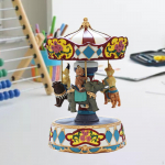 Carousel Music Box Festival Decor Multifunctional Clockwork Toy Desktop Animals Sculpture Wind up
