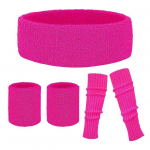 1 komplekt Sport P&otilde;lvetoed Peapael K&auml;epael Elastne Libisemisvastane Jalasoojendajad Retro 80ndate Peotantsu aksessuaarid Halloweeni Cosplay Rekvisiit