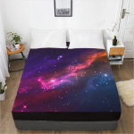 Kodutekstiili 3D-prinditud t&auml;histaeva mustriga voodilina madratsikate Elastne liibuv lina 3-osaline voodipesukomplekt 120cmX200cmX30cm