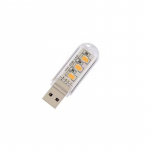 1 tk mini kaasaskantav LED-usb-valgusti 2-24LEDS-i raamatuvalgusti &ouml;&ouml;valgusti soe valge 5 V v&otilde;imsus 3000K-7000K arvuti s&uuml;learvutile mobiilne toide Transparent
