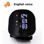 Taaslaetav randme verer&otilde;hum&otilde;&otilde;tja h&auml;&auml;l Smart Touch LED-ekraan, digitaalne automaatne BP tonomeeter pulsisageduse sf&uuml;gmomanomeeter A01 English must