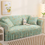 3 tk komplekt Veniv lilleline diivanikate Diivanikatted M&ouml;&ouml;blikaitse koertele Nurgadiivani seelik 1/2/3/4 kohaline diivanikate 2 Seat(145-185cm)