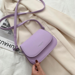 Trendikas sadul&otilde;lakott naiste PU-nahast rahakott Lihtne &uuml;hev&auml;rviline klapiga k&auml;ekotikott 19*7*15cm sinine