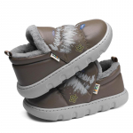 Soojad talvised puuvillased kingad naistele soojad karusnahad Kodusussid EVA libisemiskindlad pl&uuml;&uuml;ssussid siseruumides paar paks tallaga jalatsid liugused 40-41 pronksi