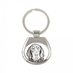 Black and Tan Coonhound I - keychain with a dog, keychain with a print, personalized pendant from the Art-Dog brand