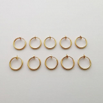 2 tk / pakk Roostevabast terasest sisset&otilde;mmatavad klambriga k&otilde;rvar&otilde;ngad ilma augustamiseta naistele t&uuml;drukutele ilma k&otilde;rva augustamiseta k&otilde;rva mansett k&otilde;rvar&otilde;ngad klambrid