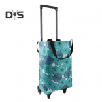 Ratastega toiduk&auml;ru Kokkupandav veerev ostukorv 2-&uuml;hes kokkupandav disain kaasaskantav kott Veekindel trepist ronimine Teleskoopk&auml;ru kandekott