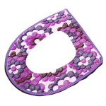 Pehme kattega soe WC-istmekatte padi Vannitoa sisekujundus Lilletr&uuml;kis Coral Velvet Pestavad padjad One Size lilla