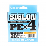 Sunline PE Line X4 Siglon 300M PE 1.2 20LB Oranž (1403) oranž