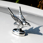 Auto kapoti esiosa kotka kaunistusm&auml;rk Auto esikate Kroomitud 3D kotka embleem Muudetud tarvikud V&auml;lisviimistlus gray