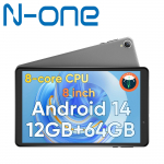 N-one 8-tolline 12 GB muutm&auml;lu, kaheksatuumaline Android 14 tahvelarvuti, uusim tahvelarvuti tugi 5G WiFi tablet
