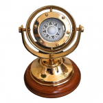 12,7 cm messingiga kaetud karkassikompass koos alusega kodukaunistuse vitriin