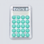 8-kohaline mini l&auml;bipaistev elektrooniline kalkulaator laiekraaniga Mugav arvutus Tehke kontorit&ouml;&ouml;d roosa