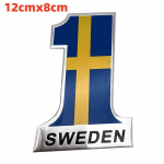 3D autokleebis Rootsi riigilipu embleem auto kere akna uksele Volvo S90 SAAB SCANIA VW