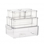 K&uuml;lmkapp Assortii Suuruses Hoiukarp L&auml;bipaistev 7tk 450/1350/4100ML Suure Mahutavusega Tolmukindel Kaas K&ouml;&ouml;giviljad Puuviljad