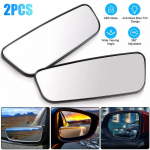 2 tk auto k&uuml;ljepeeglid pimetsooni peeglid 360 kraadi lainurgaga t&auml;iendavad sf&auml;&auml;rilised surnud tsooni peeglid tavalistel one size must