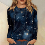 J&otilde;ulud naiste dressipluus Designer &Uuml;markaelusega pikkade varrukatega vaba vabaaja j&otilde;ulude lumememm l&otilde;bus mustriga prinditud top S