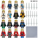 16 tk M8155 keskaegsed riigipead kuningad ehitavad ehitusplokke m&auml;nguasi