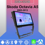 Android Carplay autoraadio Skoda Octavia A5 2005-2013 multimeediumipleieri peakomplekti stereo GPS-navigatsioon BT WIFI 2+32GB 2+32GB