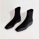 Naiste kingad 2024. aasta soodusm&uuml;&uuml;gis 2024. aasta uute varrukatega naiste saapad Talvised kandilise varbaga seemisnahast tugeva toruga, lamedad venitussaapad Zapatillas Mujer 40