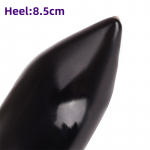 Moodsad elastsed k&otilde;rged saapad 2024 trendip&uuml;ksid, lakknahast pikad saapad, &uuml;lik&otilde;rged kontsad, lahedad peotantsu &ouml;&ouml;klubijalatsid 45